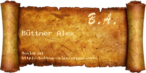 Büttner Alex névjegykártya